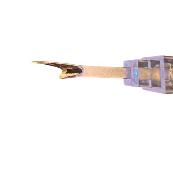 Singer West Germany Seam Ripper Button Hole Cutter Clear Plastic Handle Vintage - Picture 3 of 7